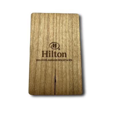 주문 MIFARE 클래식 1K RFID 나무 카드 힐튼 호텔 키 카드 13.56MHz online manufacture
