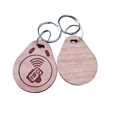 맞춤형 스마트 RFID 액세스 제어 키 태그 목재/플래시크/에포시 NFC 키 태그