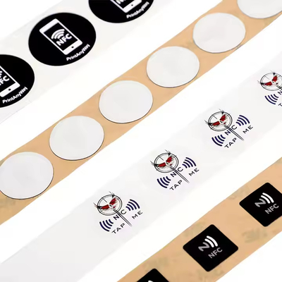 기상 방지 13.56MHz PVC RFID 스티커 태그 NFC 결제 태그 ISO14443A 프로토콜
