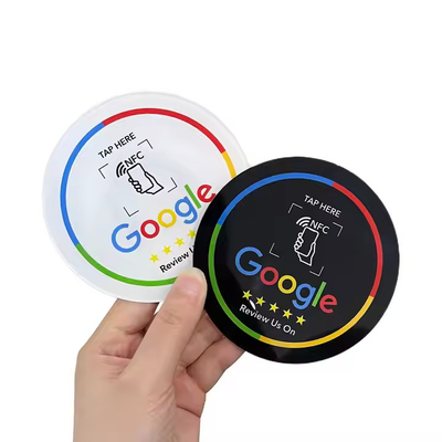 사용자 지정 100*100mm 에포시 구글 리뷰 NFC 스틱 테이블 태그