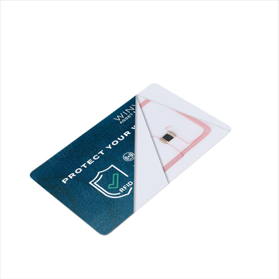 안티 도둑질 비접촉 RFID 방패 카드 신용 보호자 사용자 지정 RFID 차단 카드